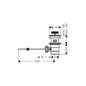 Hansgrohe 92168000 Ablaufventil Kunststoff